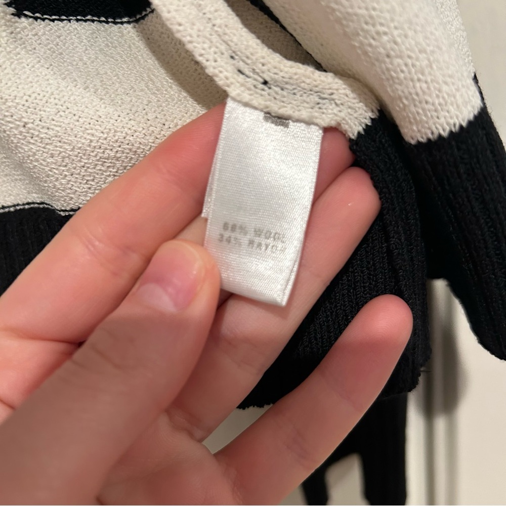 St John Colorblock Zip-Up Sweater Bomber Jacket size medium - Picture 6 of 7